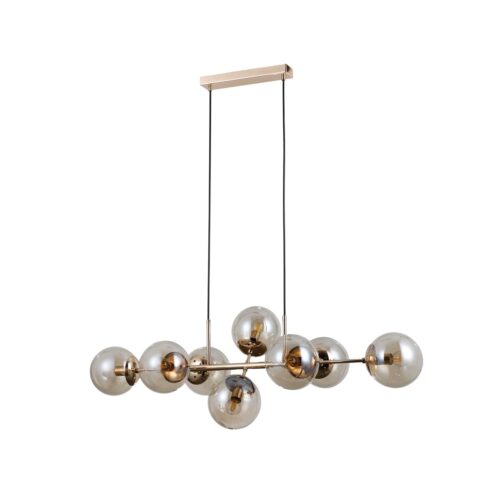 Italux 5902854538782 LED lustr | E14 | Barevný kov | Zlatá