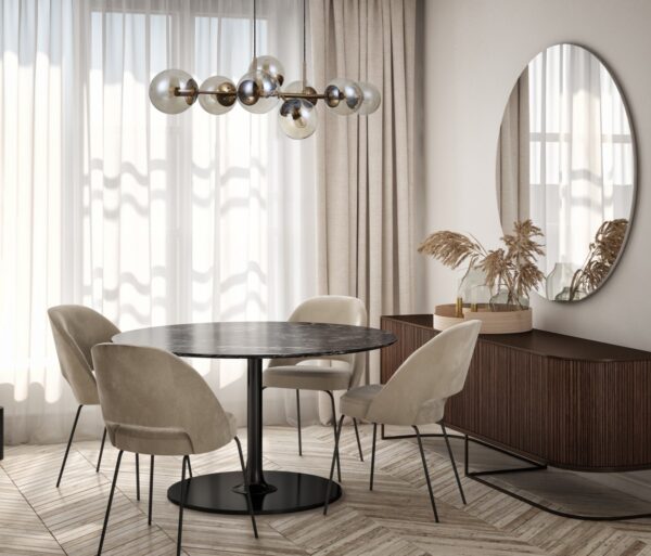 Italux 5900644434986 Lustr | G9 | Barevný kov | Mosaz | Žlutá