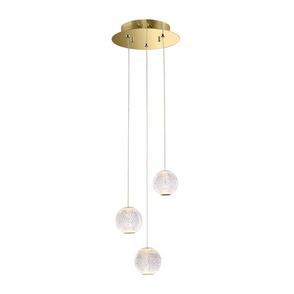 Italux 5902854536788 LED stropní svítidlo | 45455W | Barevný kov | Zlatá