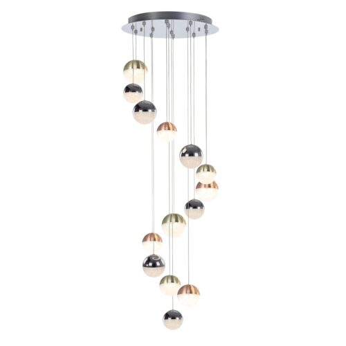 Italux 5900644315988 LED stropní svítidlo | Teplá bílá | Chrom | Kov | 58,8W