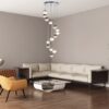 Italux 5900644315988 LED stropní svítidlo | Teplá bílá | Chrom | Kov | 58,8W