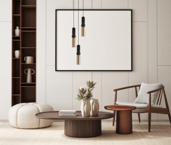 Italux 5900644430858 Lustr | GU10 | Barevný kov | Bronz | Černá