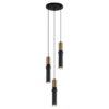 Italux 5900644430803 Lustr | GU10 | Barevný kov | Bronz | Černá