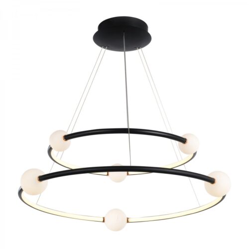 Italux 5900644313915 LED stropní svítidlo | Teplá bílá | Černá | 86W