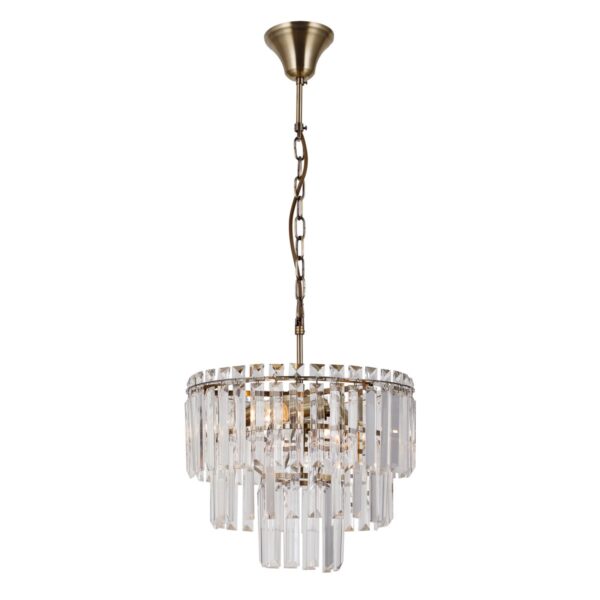 Italux 5902854533459 Lustr | E14 | Barevný kov | Bronz