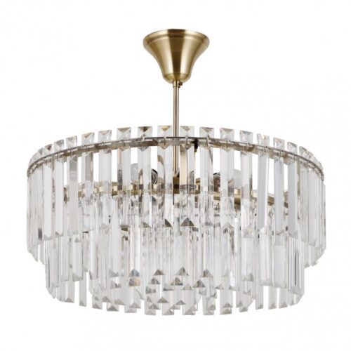 Italux 5902854533466 Lustr | E14 | Barevný kov | Bronz