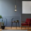 Italux 5900644316671 Skleněný lustr | Barevný kov | Mosaz