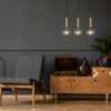 Italux 5900644316732 Skleněný lustr | Barevný kov | Mosaz
