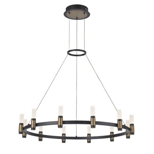 Italux 5900644316275 LED stropní svítidlo | Teplá bílá | Černá | 48W