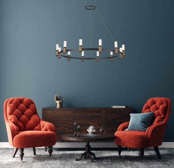 Italux 5900644316275 LED stropní svítidlo | Teplá bílá | Černá | 48W