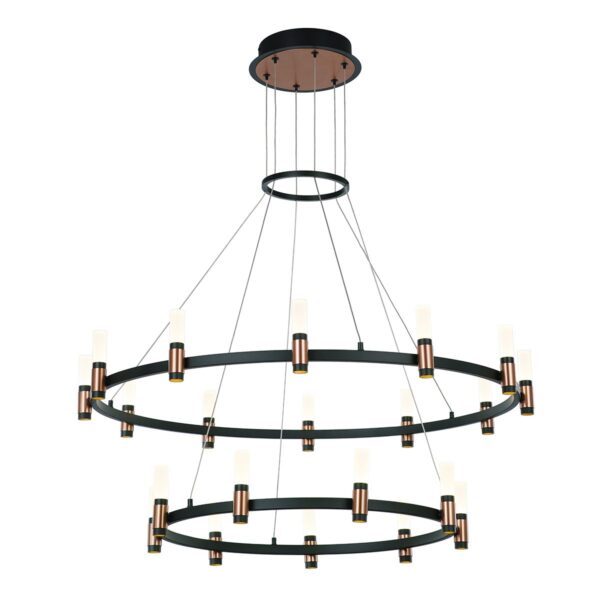 Italux 5900644316282 LED stropní svítidlo | Teplá bílá | Černá | 84W