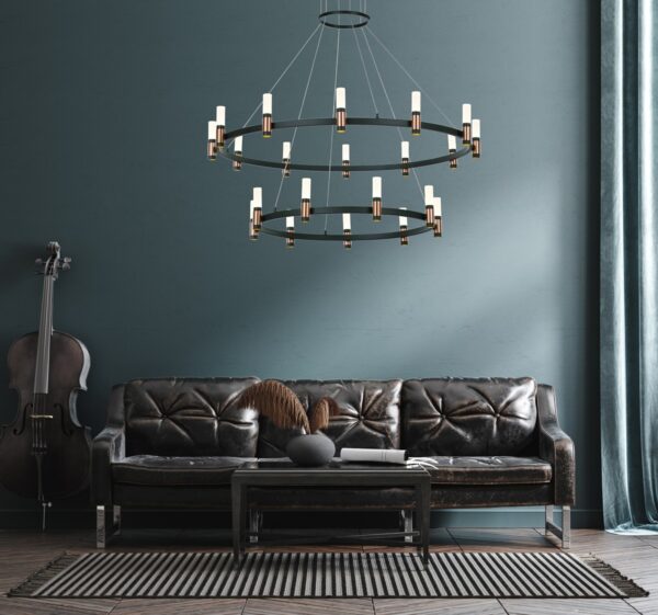Italux 5900644316282 LED stropní svítidlo | Teplá bílá | Černá | 84W