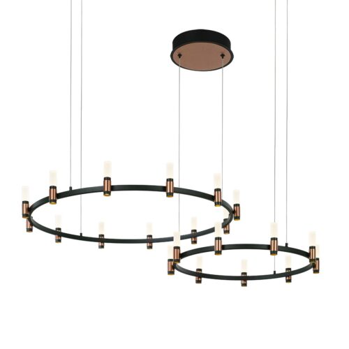 Italux 5900644316299 LED stropní svítidlo | Teplá bílá | Černá | 84W