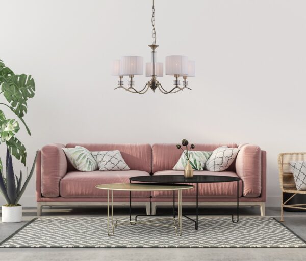 Italux 5900644316343 Lustr | E14 | Bílá