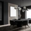Italux 5900644314462 Lustr | E27 | Černá
