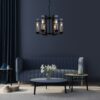 Italux 5900644316954 Lustr | E14 | Barevný kov | Bronz | Černá