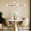 Italux 5900644315780 Skleněný lustr | Barevný kov | Mosaz