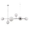 Italux 5900644315803 Skleněný lustr | Chrom | Kov