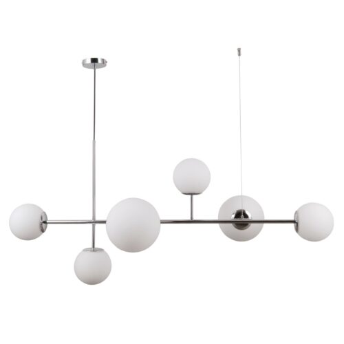 Italux 5900644315803 Skleněný lustr | Chrom | Kov