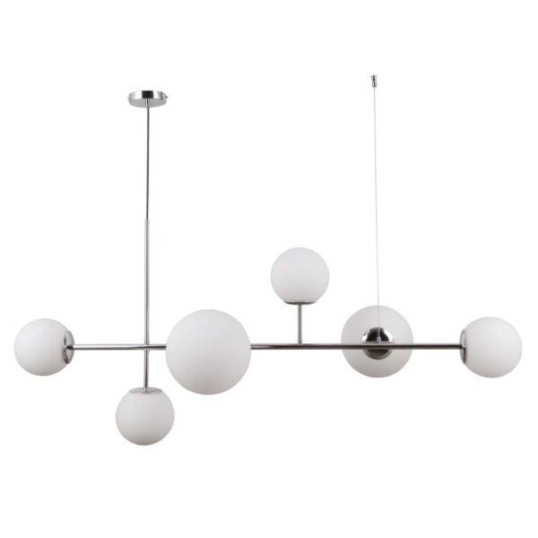 Italux 5900644315803 Skleněný lustr | Chrom | Kov