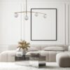 Italux 5900644316787 Skleněný lustr | G9 | Barevný kov | Mosaz