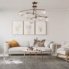 Italux 5900644316800 Skleněný lustr | G9 | Barevný kov | Mosaz