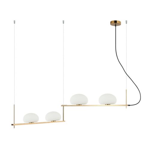 Italux 5902854533343 Lustr | G9 | Barevný kov | Bronz