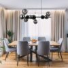 Italux 5900644316534 Skleněný lustr | G9 | Černá