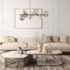 Italux 5900644434924 Lustr | G9 | Barevný kov | Mosaz | Žlutá