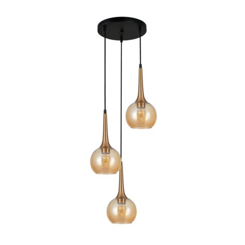 Italux 5902854536733 Lustr | E27 | Barevný kov | Bronz