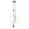 Italux 5902854533367 Lustr | GU10 | Barevný kov | Bronz