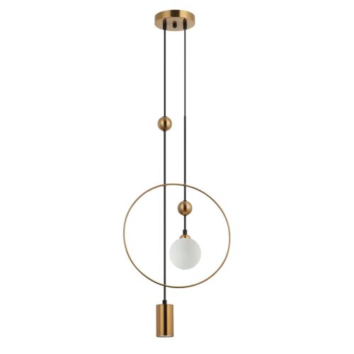 Italux 5902854533367 Lustr | GU10 | Barevný kov | Bronz