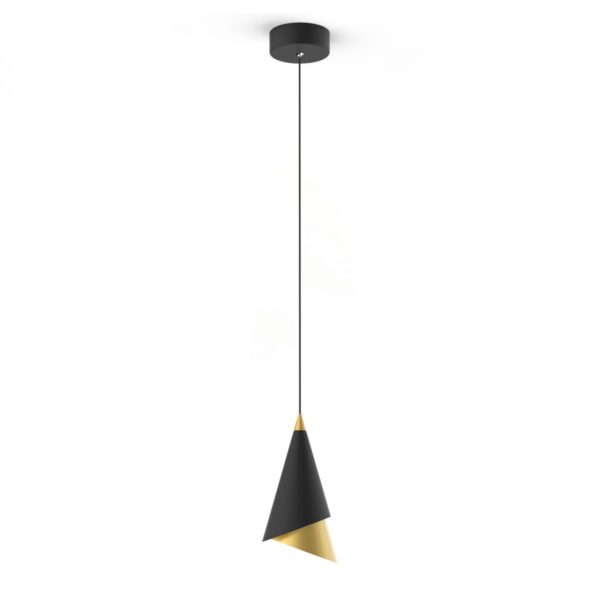 Italux 5900644313571 LED stropní svítidlo | Teplá bílá | Černá | 7W