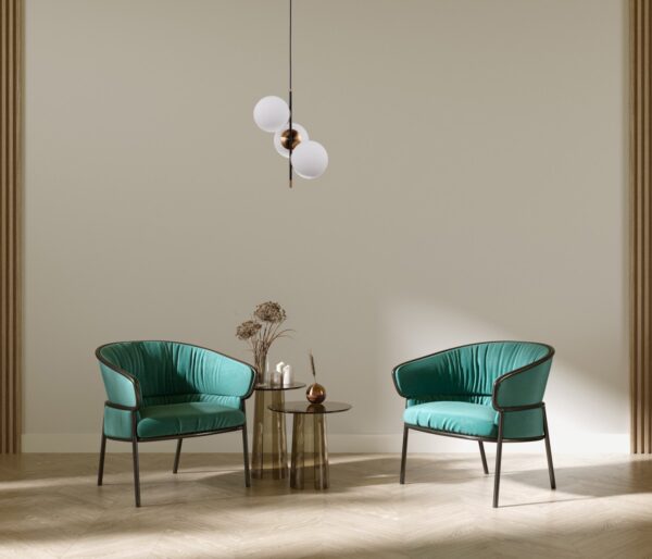 Italux 5900644319825 Lustr | E14 | Barevný kov | Bílá | Bronz | Černá