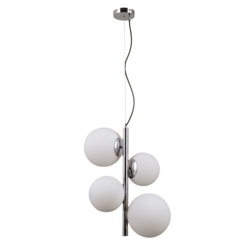 Italux 5900644316862 Skleněný lustr | Chrom | Kov
