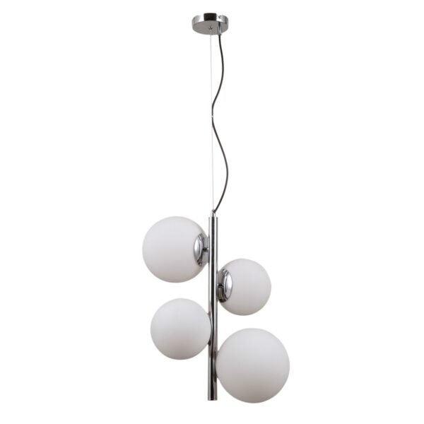 Italux 5900644316862 Skleněný lustr | Chrom | Kov