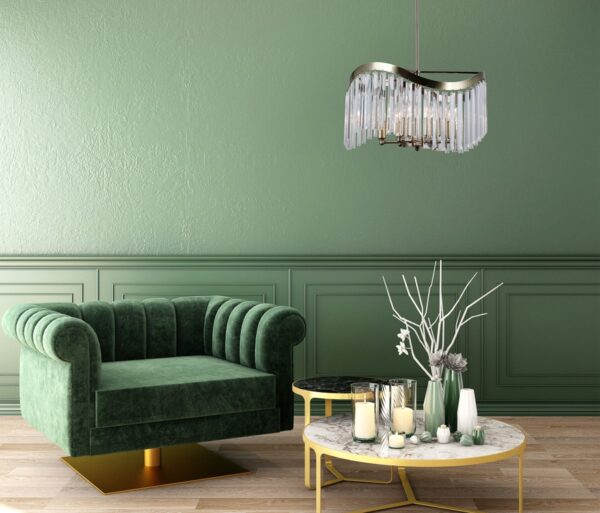 Italux 5900644314417 Lustr | E14 | Barevný kov | Bronz