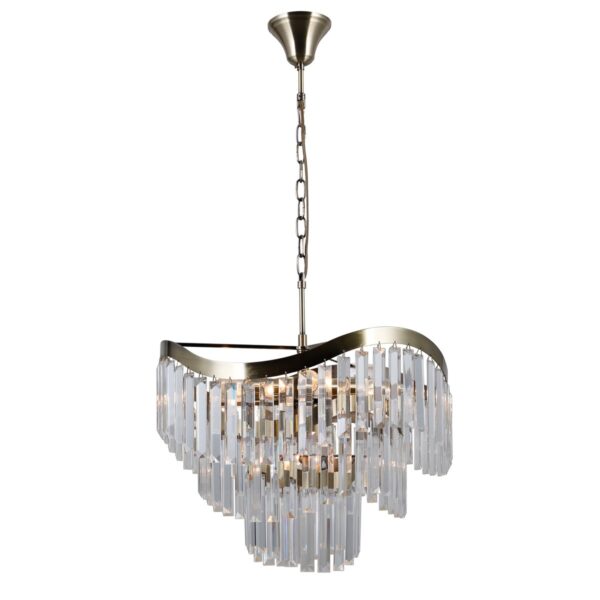 Italux 5900644314424 Lustr | E14 | Barevný kov | Bronz