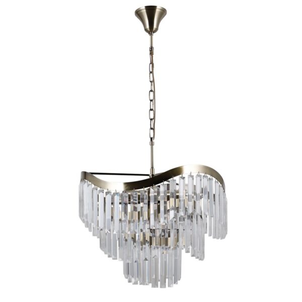 Italux 5900644314424 Lustr | E14 | Barevný kov | Bronz