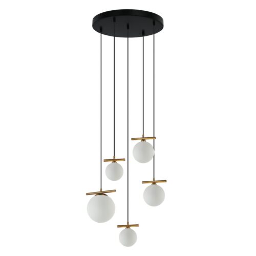 Italux 5902854533442 Lustr | E14 | Barevný kov | Bronz
