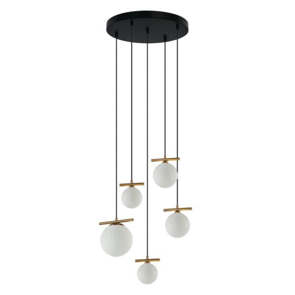 Italux 5902854533442 Lustr | E14 | Barevný kov | Bronz