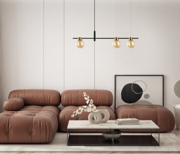 Italux 5900644432388 Lustr | G9 | Černá | Žlutá