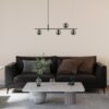 Italux 5900644432418 Lustr | G9 | Barevný kov | Černá | Mosaz | Šedá