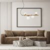 Italux 5900644433026 Lustr | G9 | Barevný kov | Bílá | Mosaz