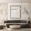 Italux 5900644433033 Lustr | G9 | Barevný kov | Bílá | Mosaz