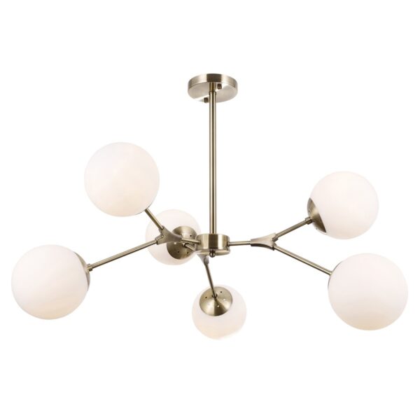 Italux 5900644319061 Lustr | E14 | Barevný kov | Bronz