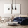 Italux 5900644318873 Lustr | E27 | Černá | Kov | Šedá | Stříbrná