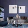 Italux 5900644439417 Lustr | E14 | Barevný kov | Černá | Mosaz | Šedá