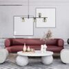 Italux 5900644439424 Lustr | E14 | Barevný kov | Černá | Mosaz | Žlutá