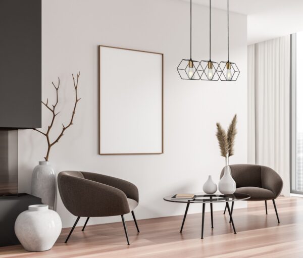 Italux 5900644432029 Lustr | E27 | Barevný kov | Černá | Mosaz